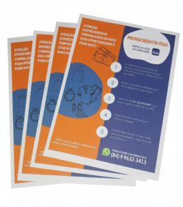 Panfletos Rápidos 10 x 14 cm